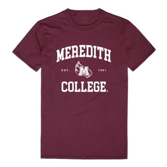 W Republic  Meredith College Avenging Angels Seal College T-Shirt, Maroon - 2XL