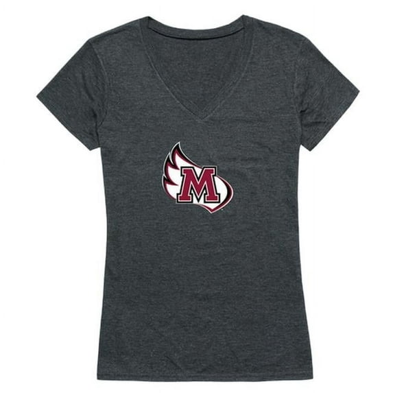 W Republic Meredith College Avenging Angels Women Cinder Short Sleeve T-Shirt, Heather Charcoal - Medium