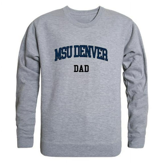 W Republic Metropolitan State University of Denver Roadrunners Dad Crewneck Sweatshirt, Heather Grey - 2XL