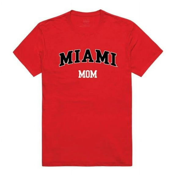W Republic 549-131-RED-05 Miami University College Mom T-Shirt, Red - 2XL