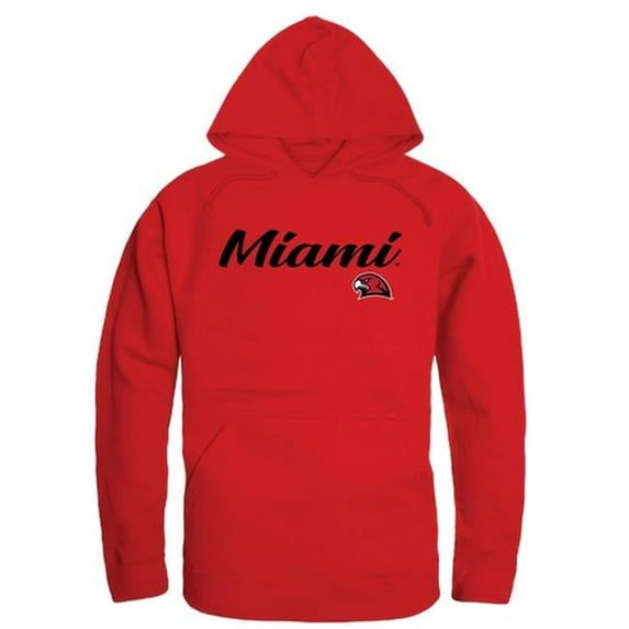 W Republic Miami University Script Hoodie, Red - Small