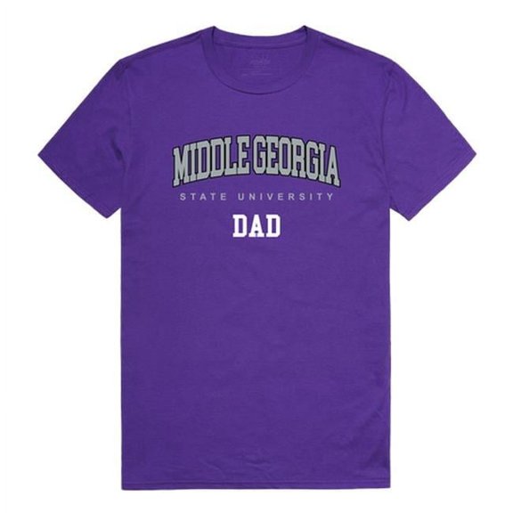 W Republic  Middle Georgia State University College Dad T-Shirt, Purple - Extra Large