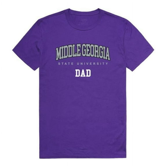 W Republic Middle Georgia State University College Dad T-Shirt, Purple - Medium