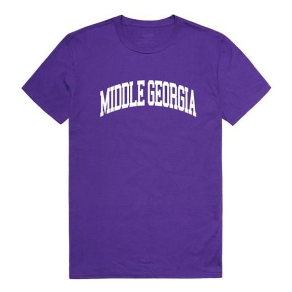 W Republic 537-420-PUR-03 Middle Georgia State University College T-Shirt, Purple - Large