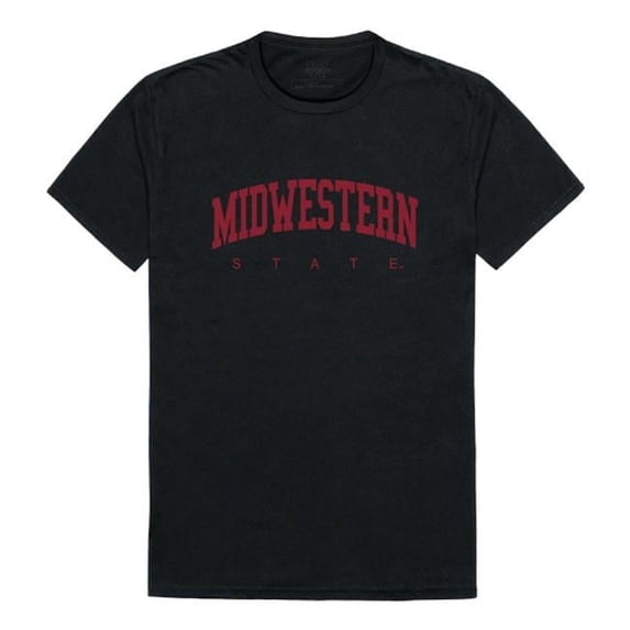W Republic Midwestern State University Mustangs College T-Shirt, Black - Small