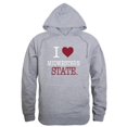thumbnail image 1 of W Republic  Midwestern State University Mustangs I Love Hoodie, Heather Grey - Small, 1 of 1