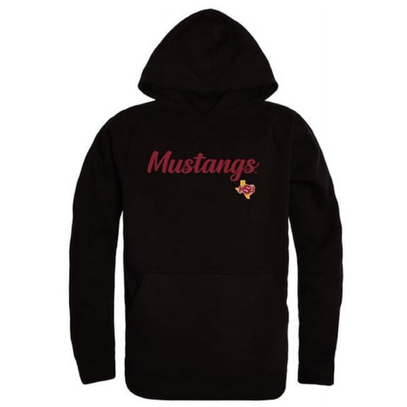 W Republic Midwestern State University Mustangs Script Hoodie, Black - Extra Large