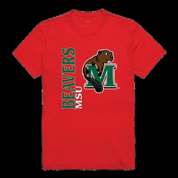 W Republic  Minot State University Beavers Ghost College T-Shirt, Red - 2XL