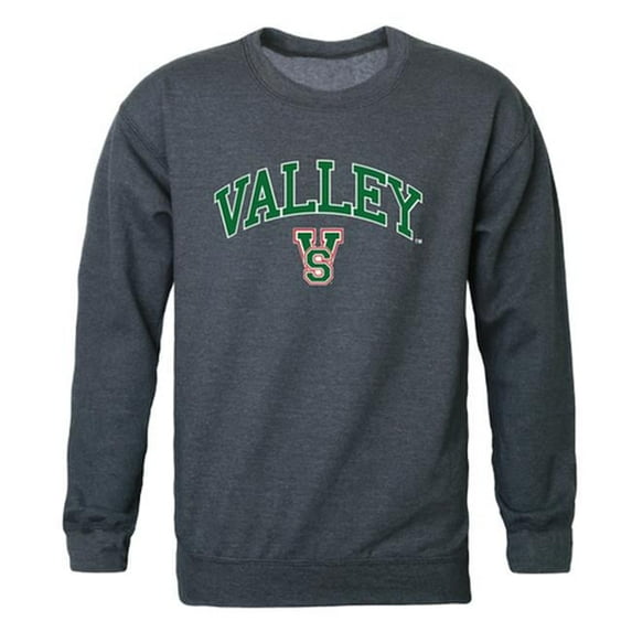 W Republic Mississippi Valley State University Delta Devils & Devilettes Campus Crewneck Sweatshirt, Heather Charcoal - 2XL