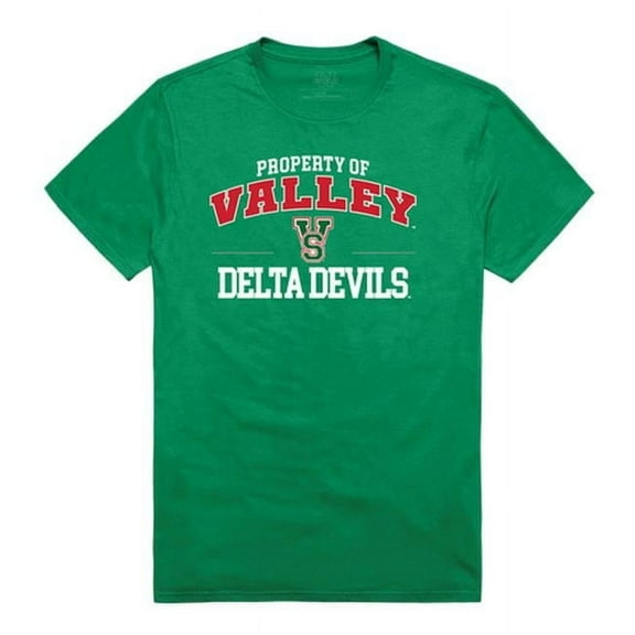 W Republic Mississippi Valley State University Delta Devils & Devilettes Property College T-Shirt, Kelly - Extra Large