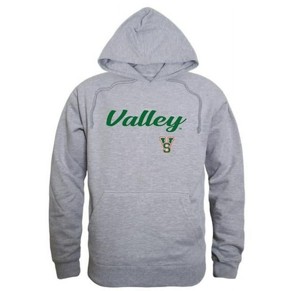 W Republic Mississippi Valley State University Delta Devils & Devilettes Script Hoodie, Heather Grey - Medium