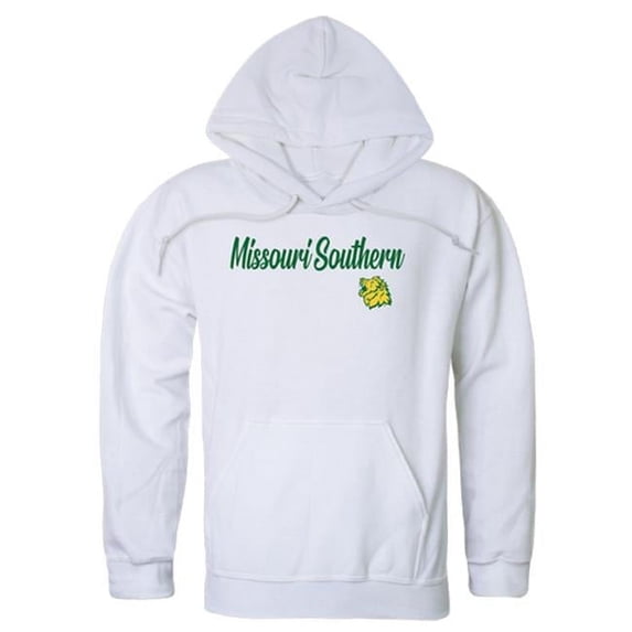 W Republic Missouri Southern State University Lions Script Hoodie, White - 2XL