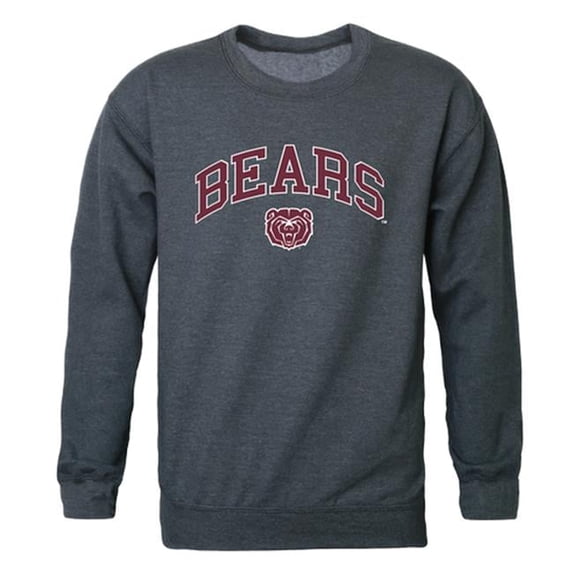 W Republic Missouri State University Bears Campus Crewneck Sweatshirt, Heather Charcoal - Small