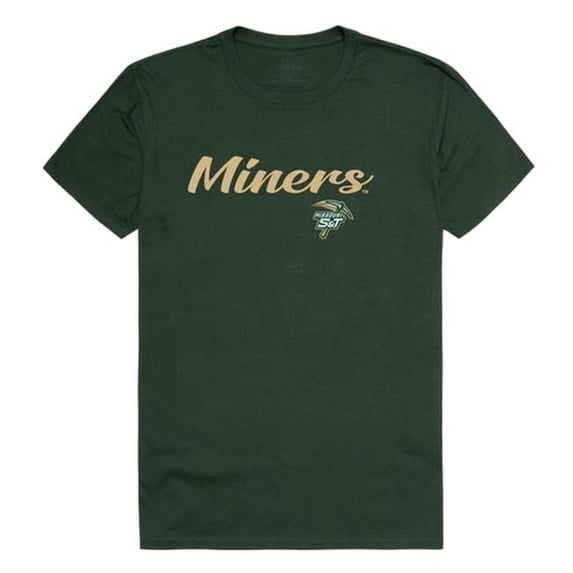 W Republic Missouri University of Science & Technology Miners Script T-Shirt, Forest Green - Large