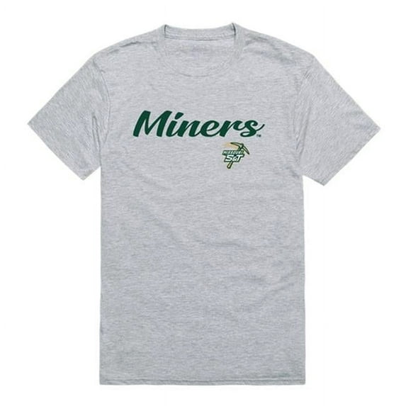 W Republic Missouri University of Science & Technology Miners Script T-Shirt, Heather Grey - Large