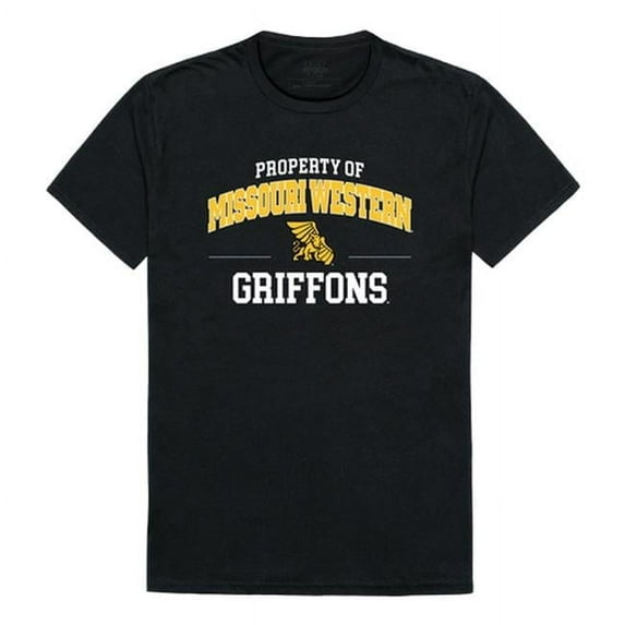 W Republic 517-439-BLK-01 Missouri Western State University Property T-Shirt, Black & White - Small