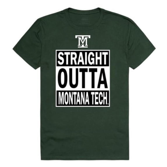 W Republic Montana Technological University Orediggers Straight Outta T-Shirt, Forest Green - 2XL