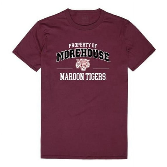 W Republic Morehouse College Property T-Shirt, Maroon & White - Medium