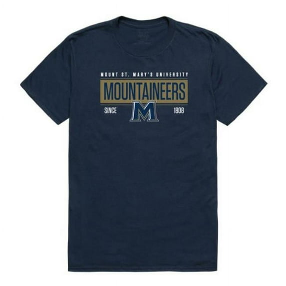 W Republic Mount St. Marys University Established T-Shirt - Navy - Large