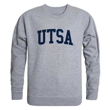 W Republic NCAA UTSA Roadrunners GameDay Crewneck T-Shirt, Heather Gray - Extra Large
