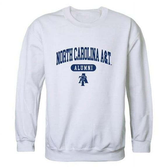 W Republic North Carolina Agricultural & Technical State University Aggies Alumni Fleece Sweatshirt, White - Extra Large