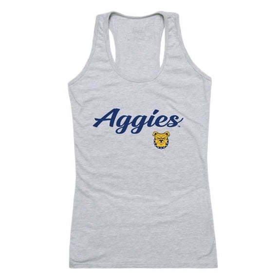 W Republic North Carolina Agricultural & Technical State University Aggies Script Tank Top, Heather Grey - 2XL