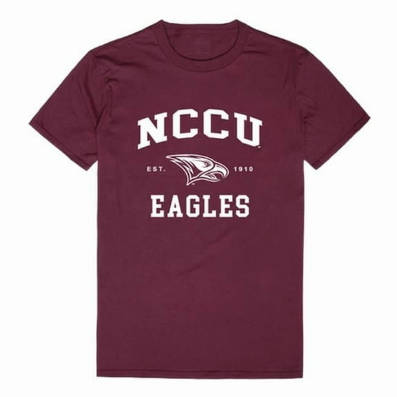 W Republic North Carolina Central University Seal T-Shirt, Maroon & White - Medium