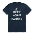 thumbnail image 1 of W Republic  Northern Vermont University Badgers Keep Calm Short Sleeve T-Shirt, Navy - 2XL, 1 of 1