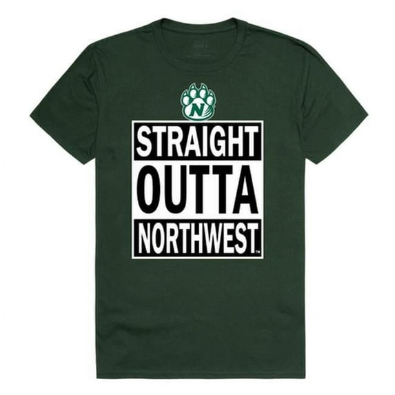 W Republic 511-440-FOR-04 Northwest University Straight Outta T-Shirt, Forest Green & White - Extra Large