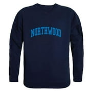 W Republic  Northwood University Timberwolves Arch Crewneck Sweatshirt, Navy - Large