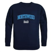 W Republic  Northwood University Timberwolves Dad Crewneck Sweatshirt, Navy - Large