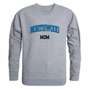 W Republic  Northwood University Timberwolves Mom Crewneck Sweatshirt, Heather Grey - Large