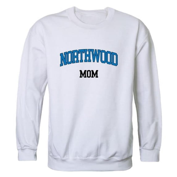 W Republic Northwood University Timberwolves Mom Crewneck Sweatshirt, White - 2XL