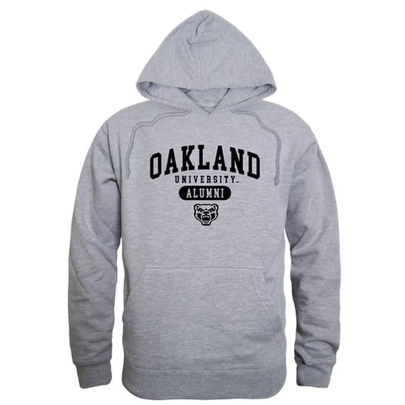 W Republic Oakland University Golden Grizzlies Alumni Hoodie, Heather Grey - Large