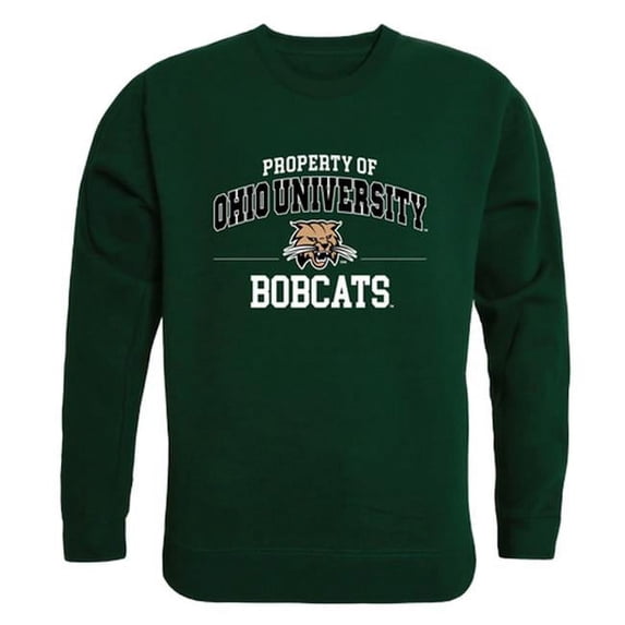 W Republic Ohio University Property of Crewneck T-Shirt, Forest Green - Large