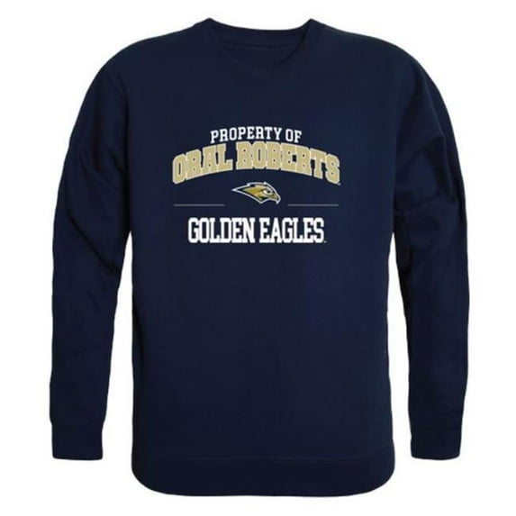 W Republic Oral Roberts University Golden Eagles Property of Crewneck Sweatshirt, Navy - Small