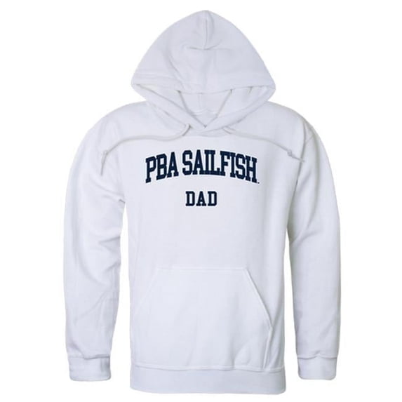 W Republic Palm Beach Atlantic University Sailfish Dad Hoodie, White - Extra Large