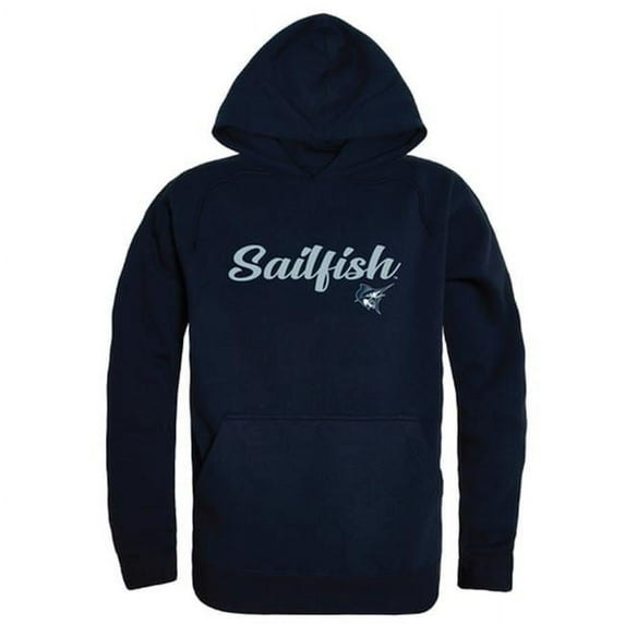 W Republic Palm Beach Atlantic University Sailfish Script Hoodie, Navy - Extra Large