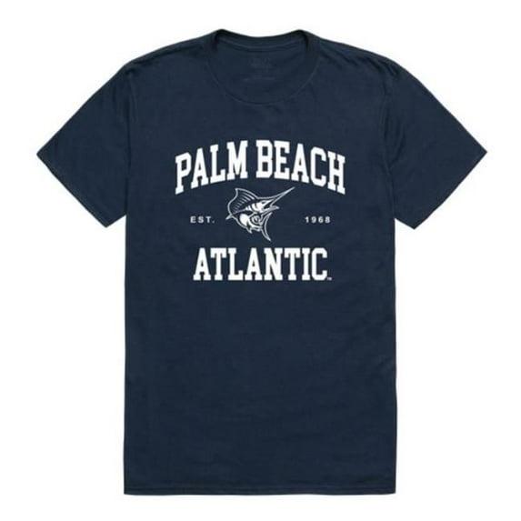 W Republic Palm Beach Atlantic University Sailfish Seal College T-Shirt, Navy - 2XL