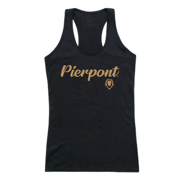 W Republic Pierpont Community & Technical College Lions Script Tank Top, Black - 2XL