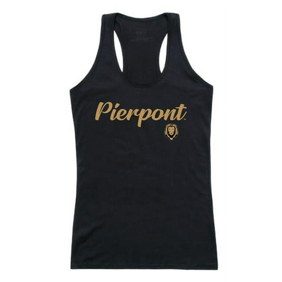 W Republic Pierpont Community & Technical College Lions Script Tank Top, Black - Large