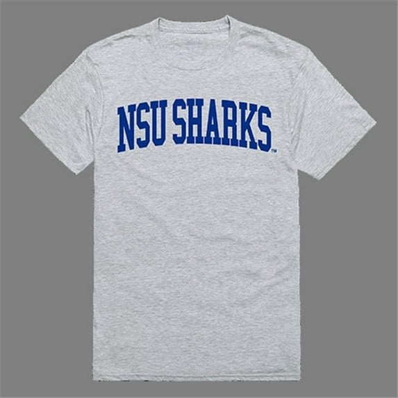 W Republic Products 500-358-HGY-01 Nova Southeastern Game Day Tee, Heather Grey - Small