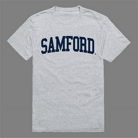 W Republic Products 500-375-HGY-03 Samford Game Day Tee, Heather Grey - Large