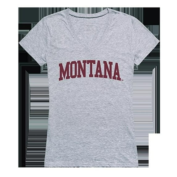 W Republic Products 501-191-HGY-04 Montana Game Day Womens Tee, Heather Grey - Extra Large