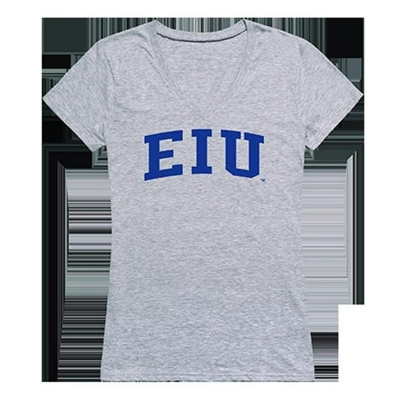 W Republic Products 501-216-HGY-03 Eastern Illinois University Game Day Womens Tee, Heather Grey - Large