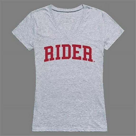 W Republic Products 501-368-HGY-02 Rider Game Day Womens Tee, Heather Grey - Medium