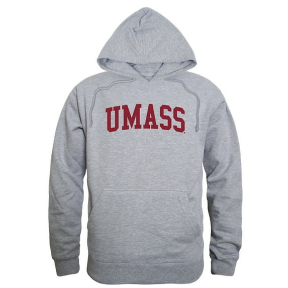 W Republic Products 503-178-HGY-04 University of Massachusetts Game Day Hoodie, Heather Grey - Extra Large