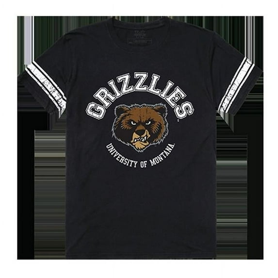 W Republic Products 504-191-BLK-02 Montana Mens Football Tee, Black - Medium