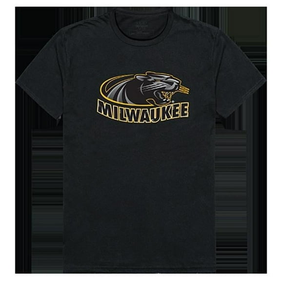 W Republic Products 506-199-BLK-02 The Freshman Tee, Wisconsin Milwaukee, Black - Medium