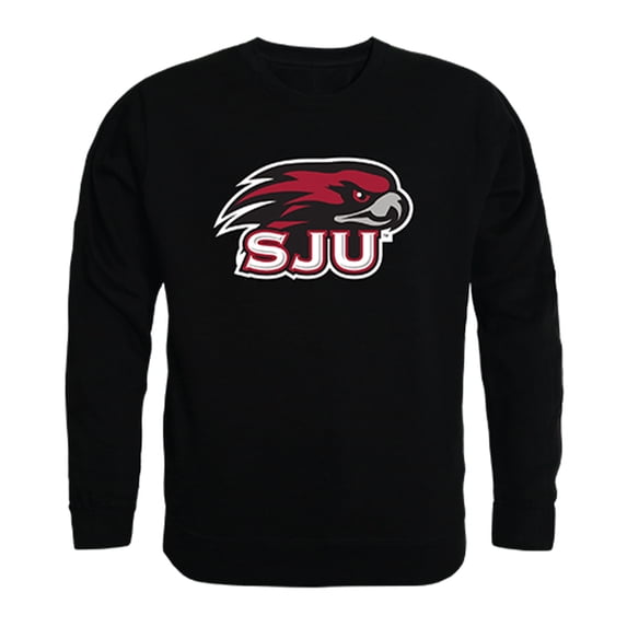 W Republic Products 508-232-BLK-03 College Crewneck, Saint Josephs University, Black - Large